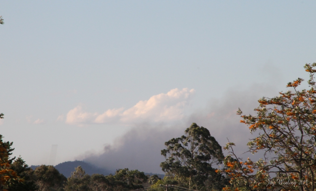 Bush Fire Mt Tandory 13 10 2013