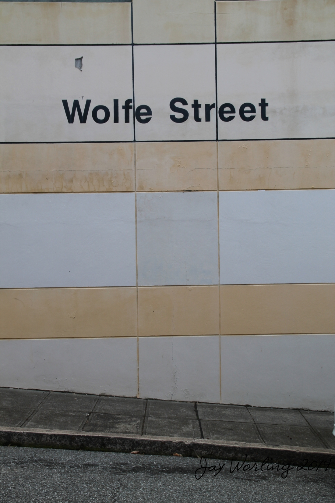 wall of wolfe street